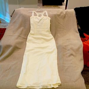 Formal gown off white with lace